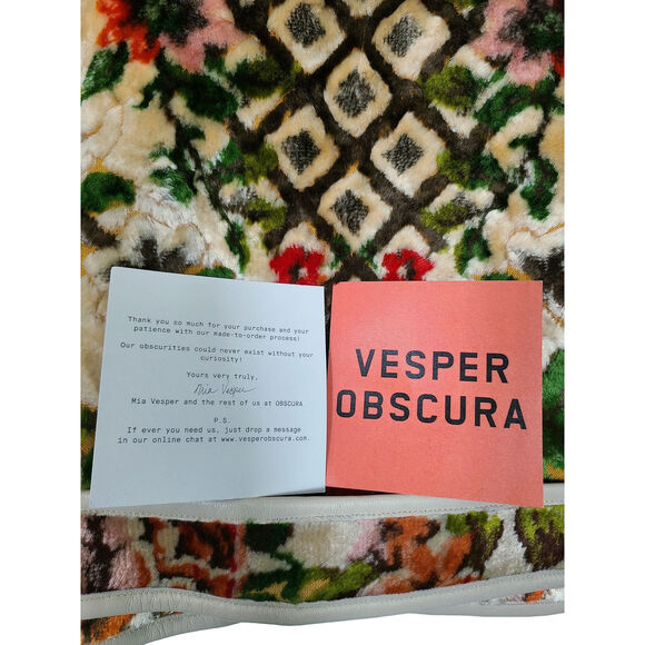 Mia Vesper Obscura Hallowed Tapestry Moto Jacket Nappa Leather Size M Unisex - Picture 10 of 10